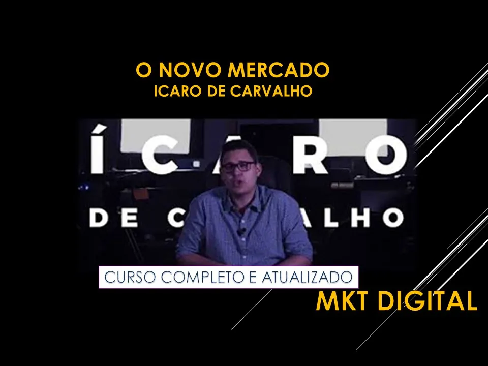 Capa: Baixar Curso Novo Mercado Icaro de Oliveira Completo [Download]