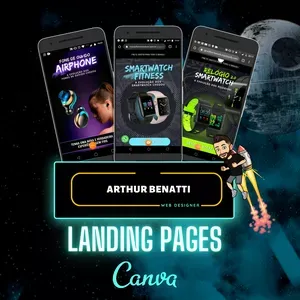 Capa: Landing Canva Arthur Benatti: Baixe o Curso Completo Agora!