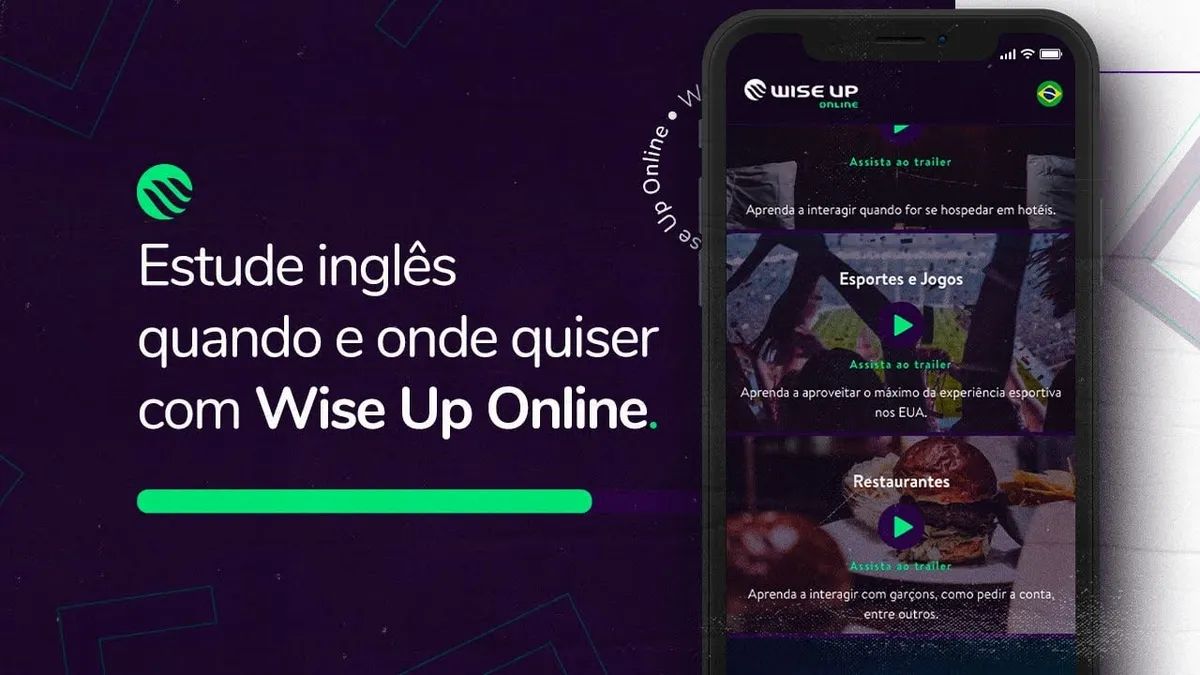 Capa: Curso Inglês Wise Up: Baixar Completo com Flávio Augusto