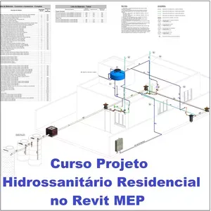 Capa: Baixar Curso Projeto Bim Hidrossanitário Revit MEP – Willian Alves