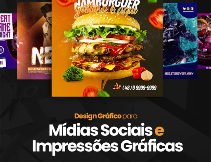Capa: Baixar Curso Design Gráfico Social Mídia Impresso PDF Completo