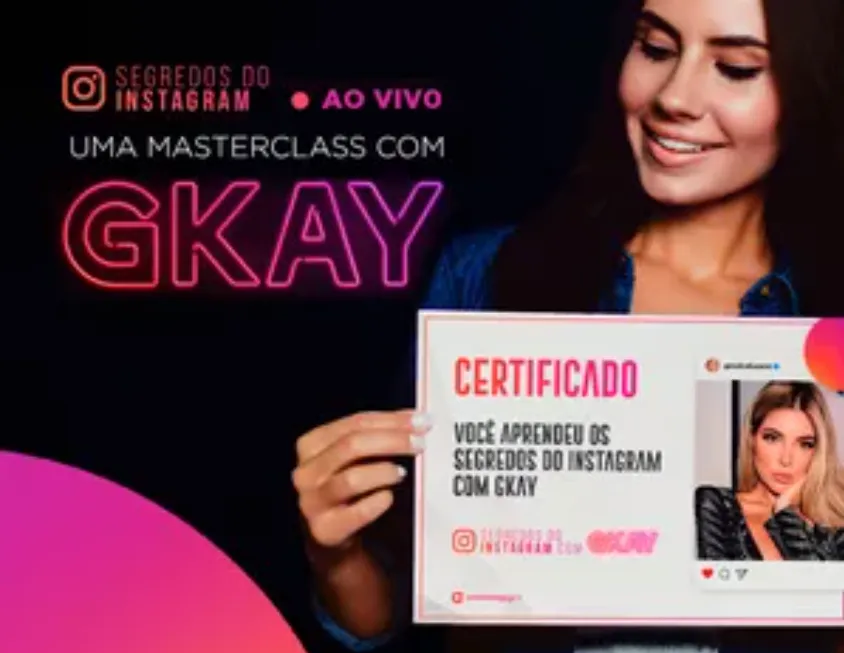 Capa: Baixar Curso Gkay: Segredos do Instagram [Download]