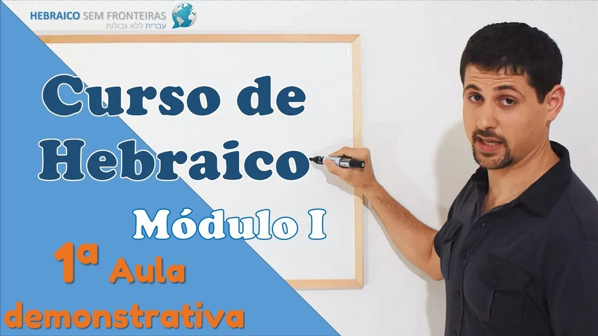 Capa: Curso de Hebraico para Download Rápido e Completo