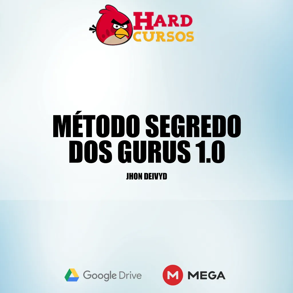 Capa: Método Segredo dos Gurus 1.0: Baixar com Jhon Ddeivyd Ferraz