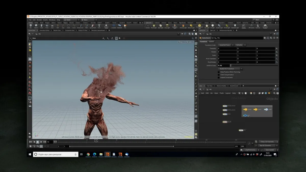 Capa: Houdini: Baixar Curso Completo de Modelagem e VFX Essencial