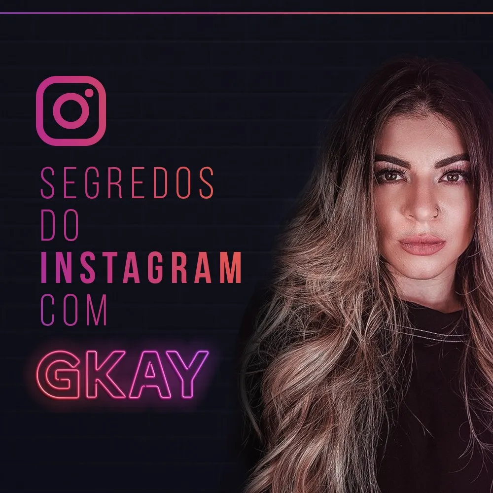 Capa: Baixar Segredos do Instagram GKAY: Curso Completo em HD