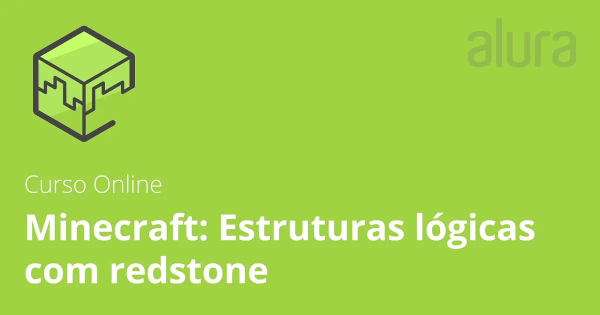 Capa: Baixar Alura Minecraft: Redstone – Lógica Completa