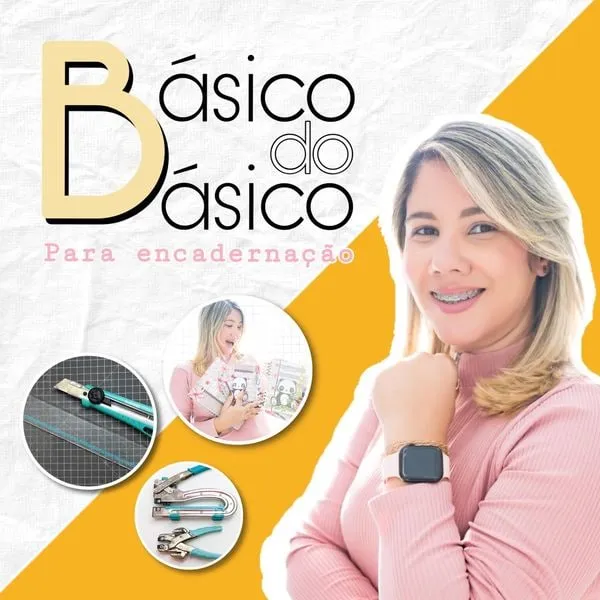 Capa: Curso Básico de Encadernação Lidiane Severiano Download Imediato