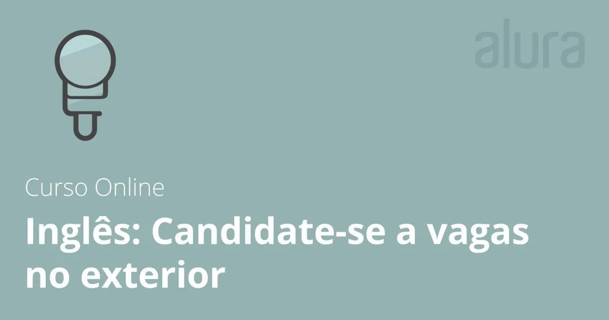 Capa: Baixar Curso Inglês: Marketing Pessoal Alura – Download Completo
