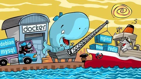Capa: Curso Docker Cod3r: Baixar Essencial para Devs 2019
