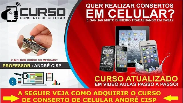 Capa: Baixar Curso Manutenção Celular André Cisp: Completo!