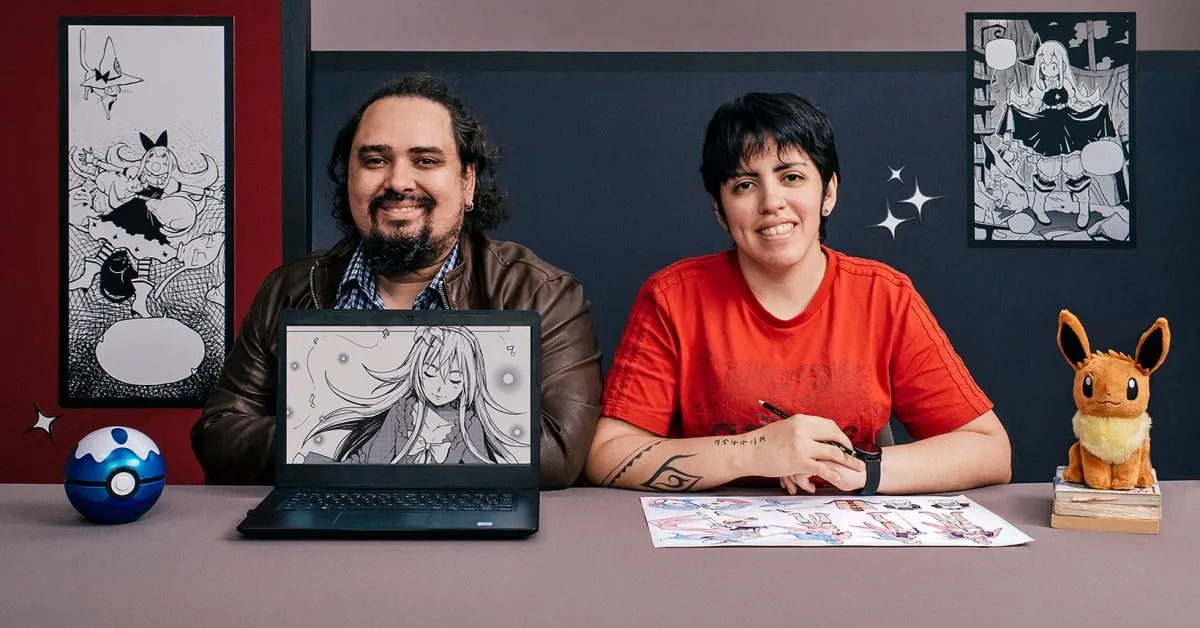 Capa: Baixe Agora: Curso Desenho de Personagens Mangá do Zero – Eudetenis