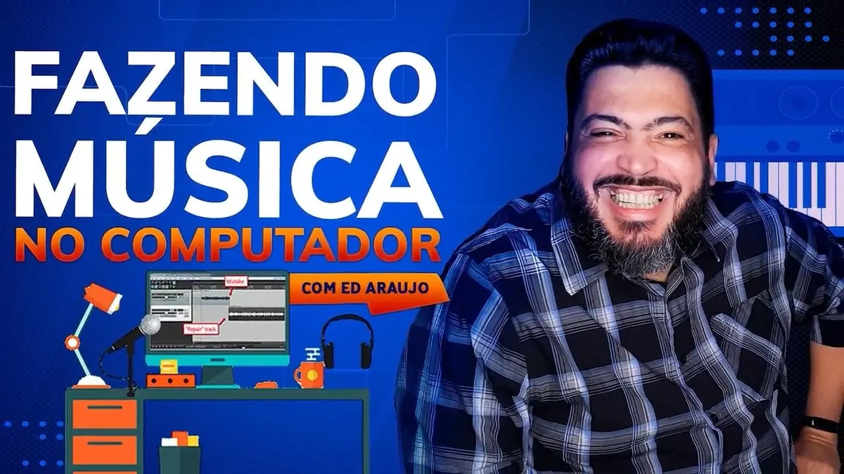 Capa: Música no Computador: Baixe o Curso Completo de Produção Musical