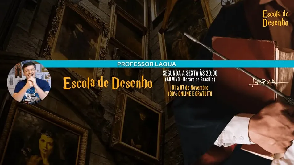 Capa: Baixar Curso Escola de Desenho Professor Laqua Completo