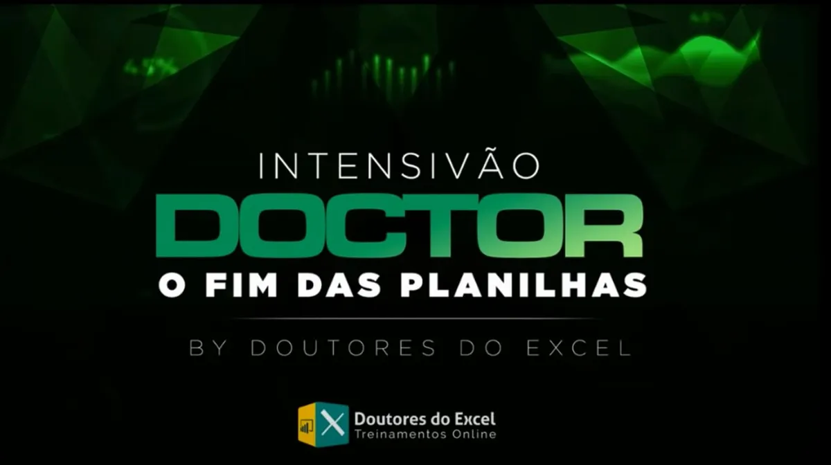 Capa: Intensivão Doctor Excel 2021 Download: Domine Dados!