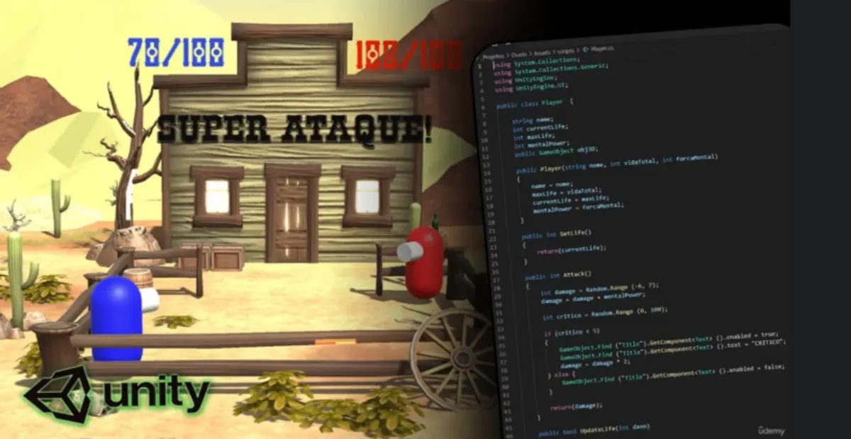 Capa: Baixar Programação Unity: Código C# Completo Download Agora!