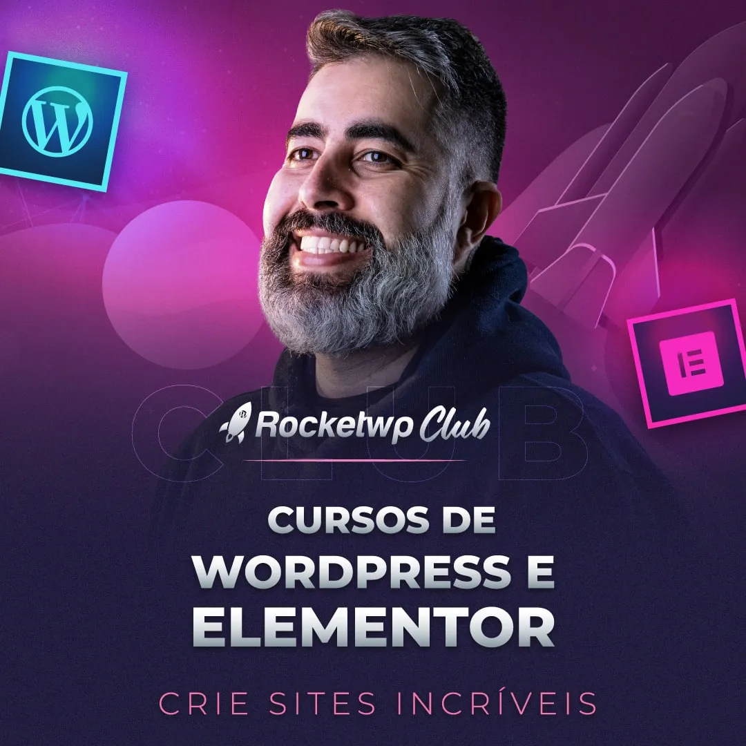 Capa: RockeWP Elementor: Baixar Curso Completo Felipe Cardozo
