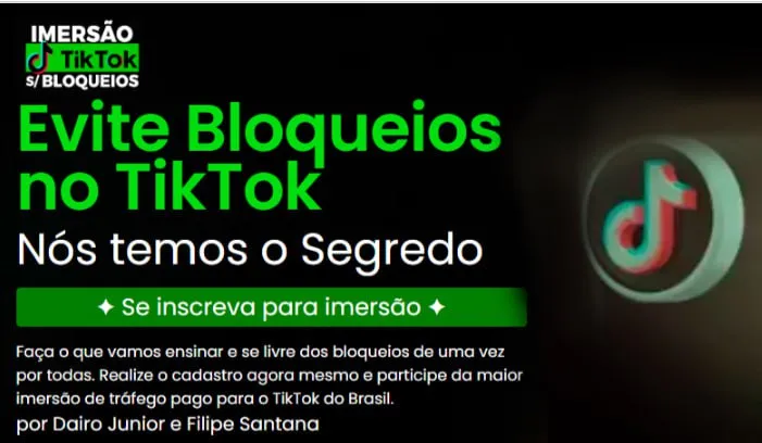 Capa: Baixar Imersão TikTok Ads: Anti-Bloqueio Total – Filipe Santana