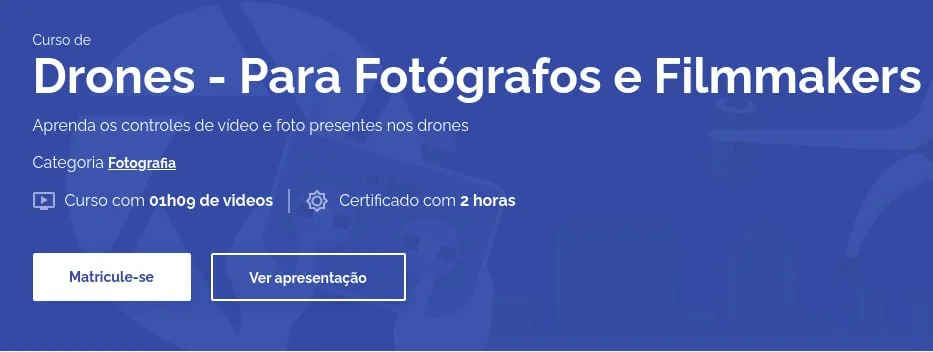 Capa: Baixar Curso Drones Fotografia AvMakers: Download Essencial