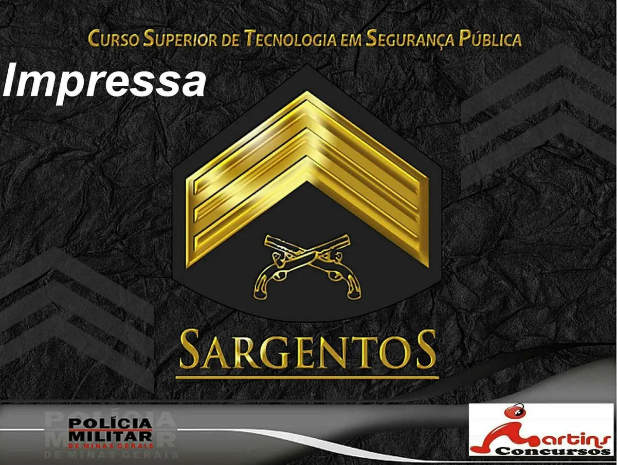 Capa: CFS PMMG 2022: Baixar Curso Formação Sargento Magistral Oficial