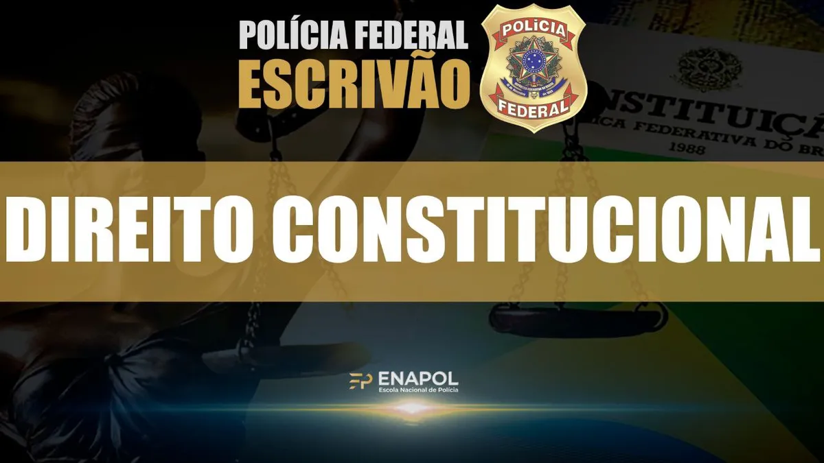 Capa: Baixar Curso PF Agente de Polícia Direito Constitucional 2023