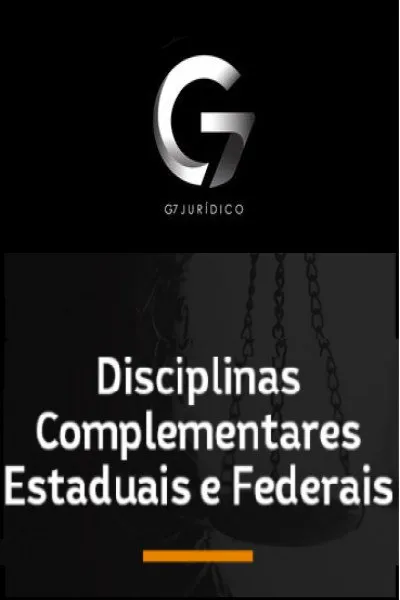 Capa: Disciplinas Complementares G7 Jurídico 2022: Baixe Agora!