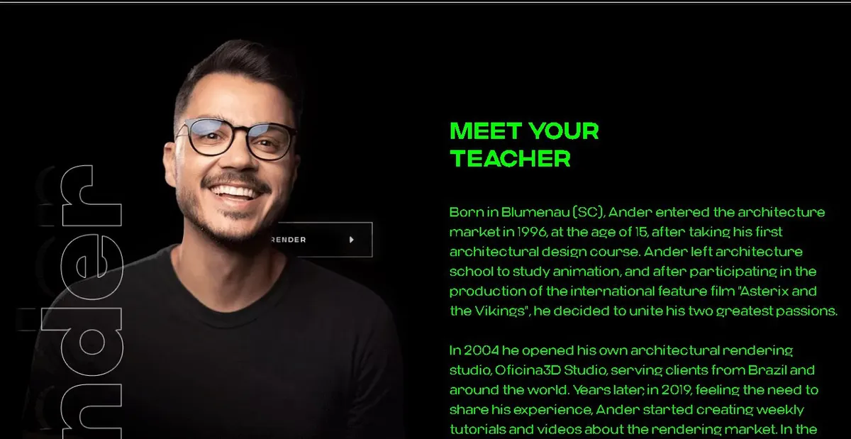Capa: OF3D Academy EMotion Archviz: Baixe a Animação Completa Agora