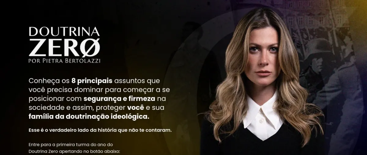 Capa: Doutrina Zero Pietra Bertolazzi: Baixar Curso Completo Agora!