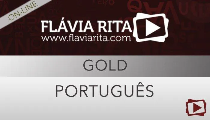 Capa: Português GOLD Flávia Rita: Baixe o Curso Definitivo!