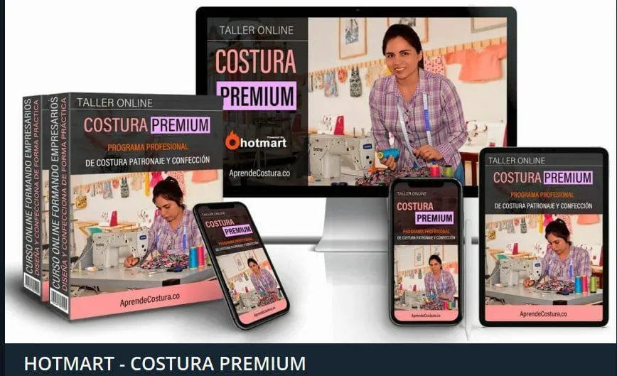 Capa: Baixar Hotmart Costura Premium: Curso Completo em HD