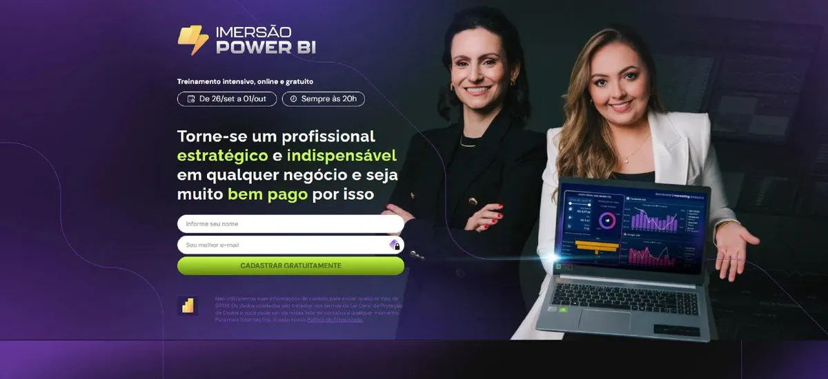 Capa: Download Imersão Power BI Karine Lago e Letícia Smirelli Completo