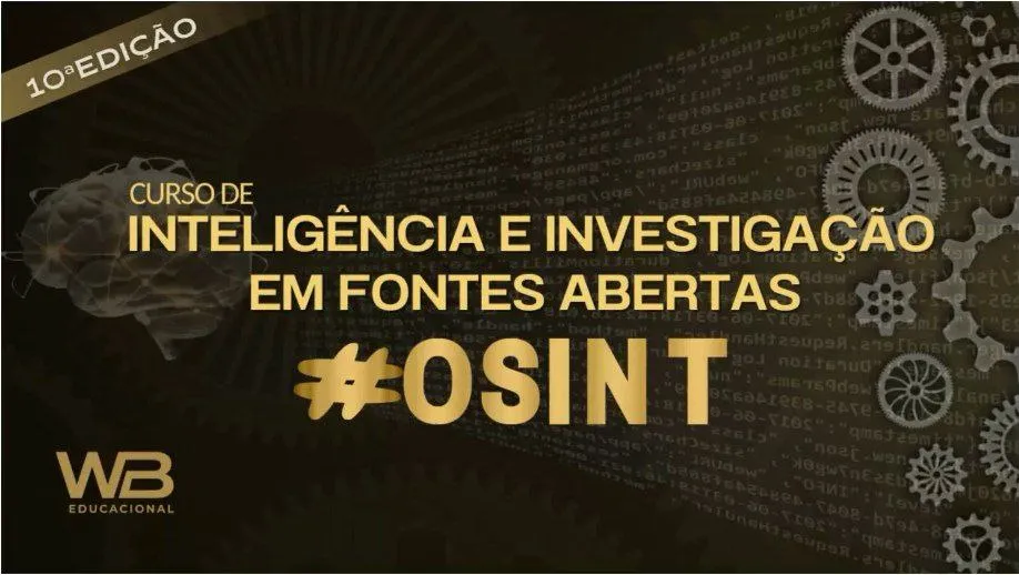 Capa: Inteligência e Investigação em Fontes Abertas: Baixar Curso WB Educação