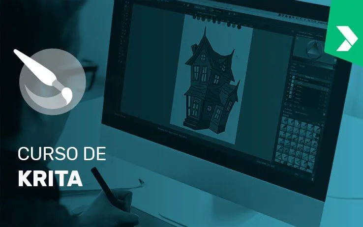 Capa: Baixar Curso Krita Digital Painting: Domine Artes Digitais