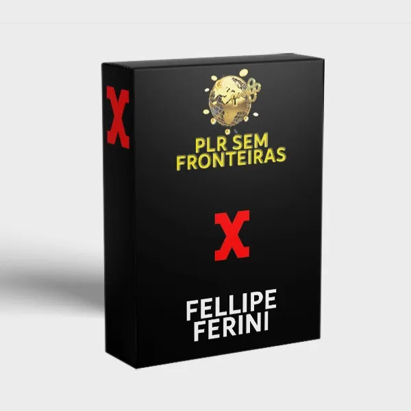 Capa: PLR Sem Fronteiras Fellipe Ferini: Baixar Curso Completo