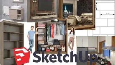 Capa: Sketchup Essencial: Baixar Curso Completo Marcenaria Moderna