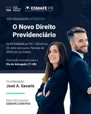Capa: Baixar Pós-Graduação Novo Direito Previdenciário ESMAFEPR 2022 | Download Rápido